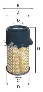 MFILTER Воздушный Фильтр A1008