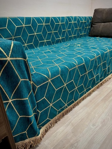 Home Textile дивандек для дивана 7206001-15 бирюзовый, зеленый 180x280 см