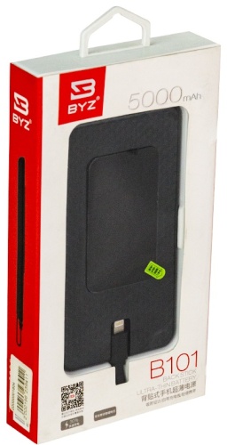 Внешний аккумулятор BYZ BYZ B101 5000 мАч черный