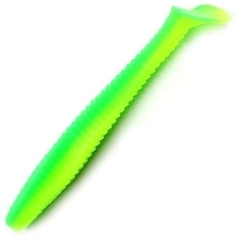 Мягкая приманка Яман Flatter Shad Lime Chartreuse Y-FS5-30 4 шт 127 мм