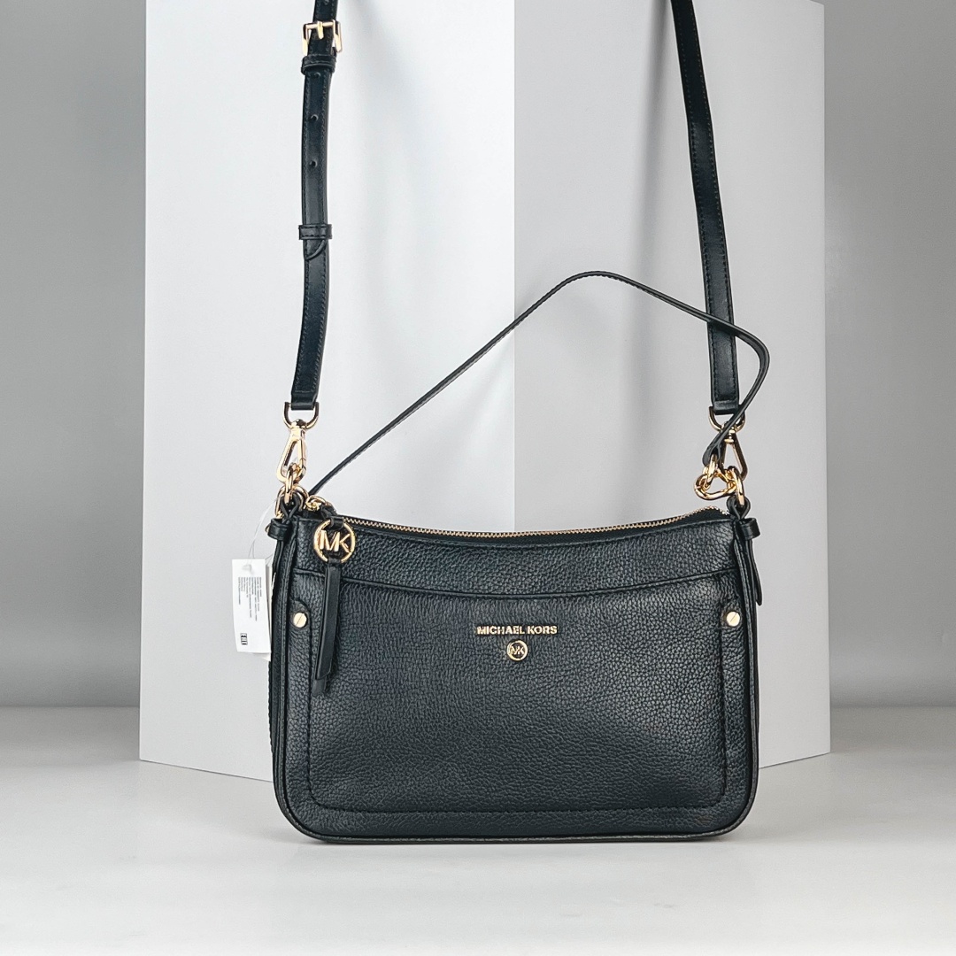 Сумка кросс-боди Michael Kors натуральная кожа черный