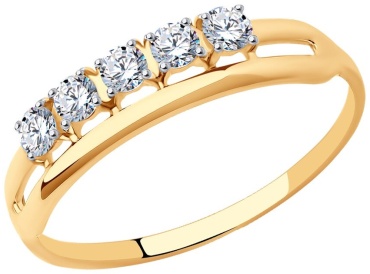 LUXOR JEWELRY LUXOR 017170_18.5_1.35 размер 18.5 вес 1.35 г золото, фианит