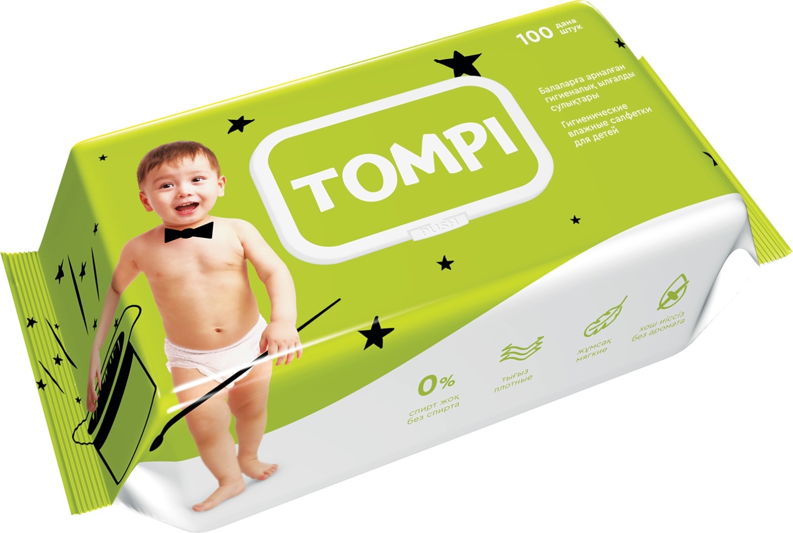 Влажные салфетки Tompi Без аромата 100 шт