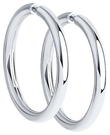 Серьги Diamant 94-124-01718-1 вес 0.71 г серебро, без вставок