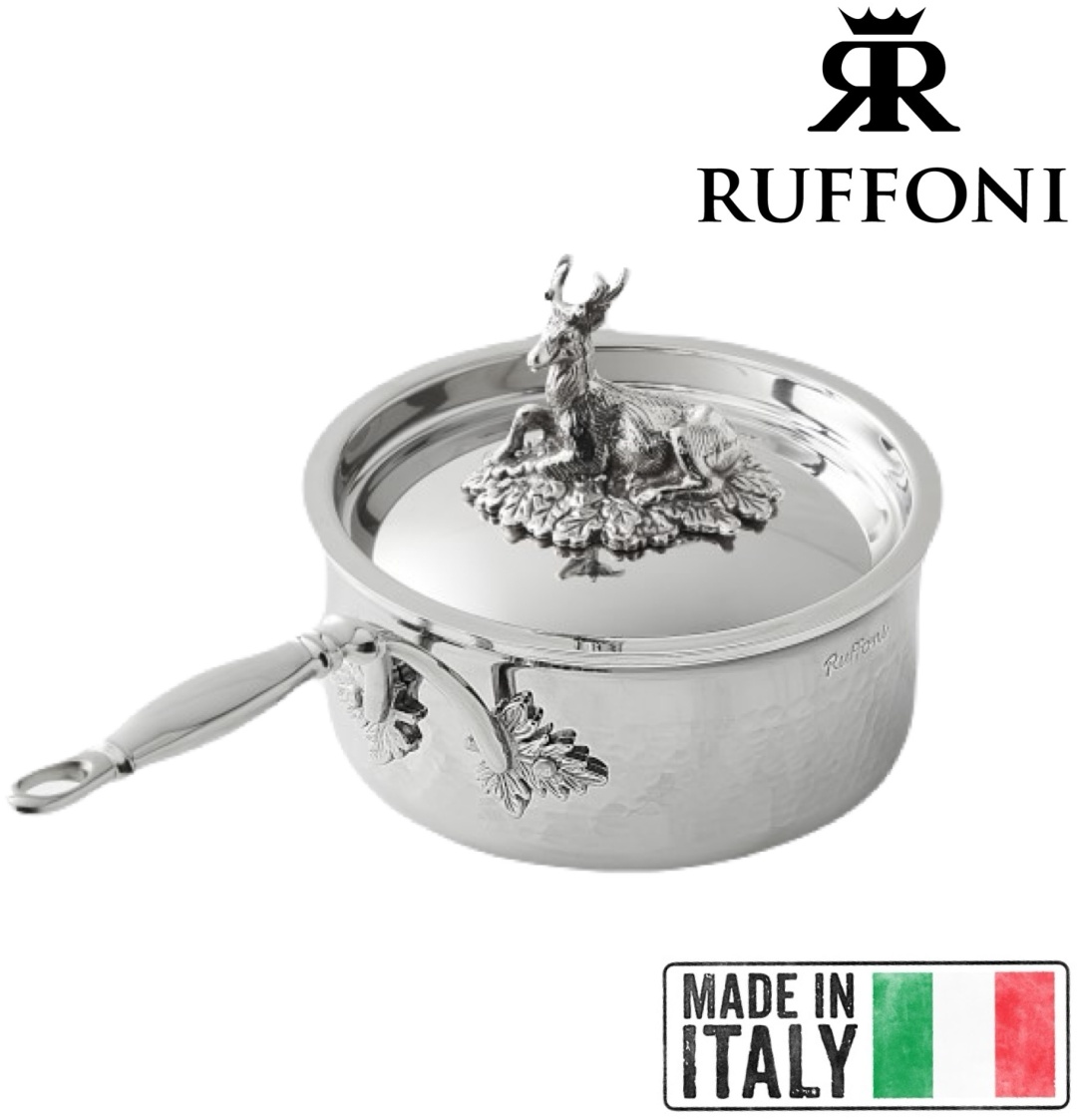 Ковш 1.5 л, RUFFONI Opus Prima Hammered Stainless Steel 16 см сталь
