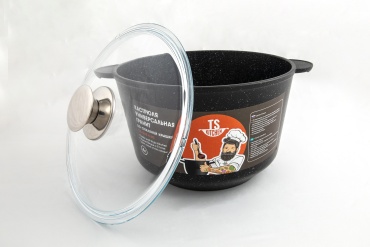 Кастрюля 4 л, TS Kitchen TS-G08 4.0G Гранит алюминий