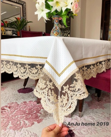 Скатерть ALI HOME 350x140 см, искусственная кожа, 1 шт