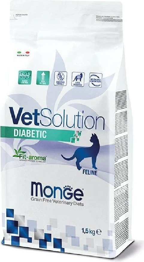Купить Корм Monge MONGE VETSOLUTION CAT DIABETIC\ВЕТЕРИНАРНАЯ ДИЕТА ДЛЯ ...