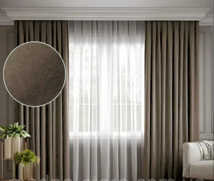 Комплект Kerbez Home Design 500x260 см 3 шт, петек, коричневый