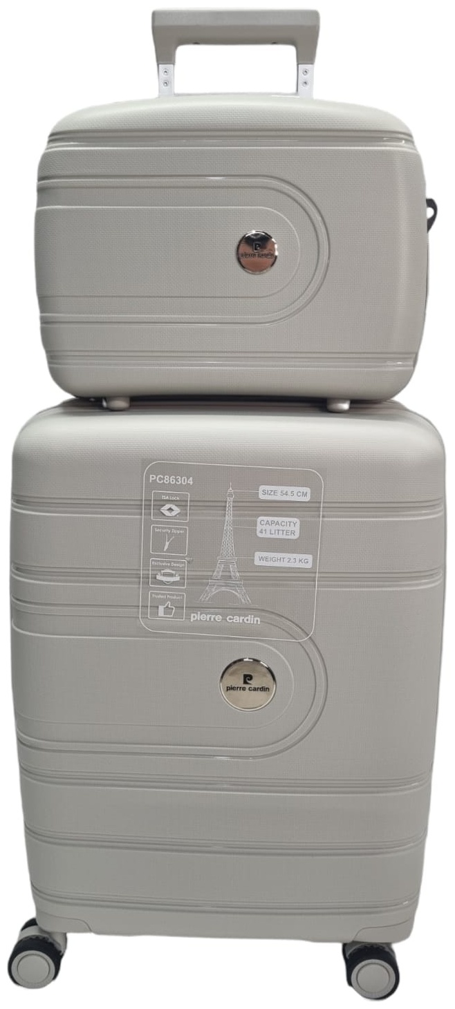 Чемодан Pierre Cardin PC86304 полипропилен 50 л бежевый