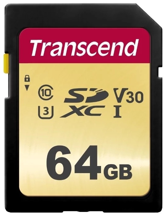 Карта памяти Transcend TS64GSDC500S 64 Гб