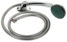 АКВАЛИНИЯ лейка для душа (шланг в комплекте) KD8101, нержавеющая сталь