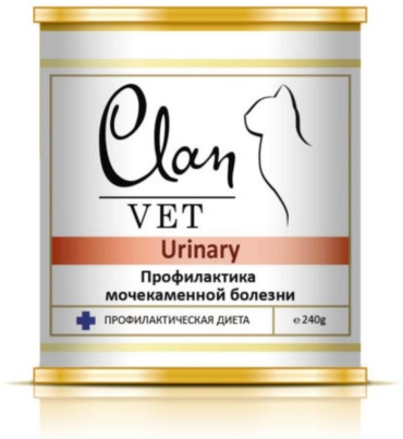 Clan Vet Urinary паштет говядина, птица, 240 г 1 шт