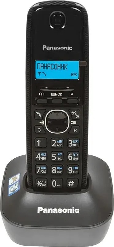 Радиотелефон Panasonic KX-TG1611CAH черный