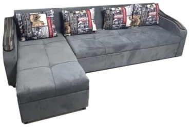Диван угловой ROOM MEBEL Asked-1, 280х75 см, обивка ткань, серый
