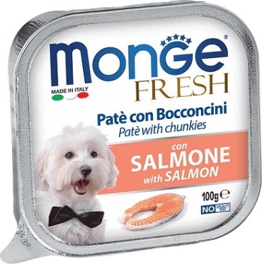 Monge Fresh c лососем все породы 100 г 1 шт