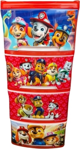 Детский комод BABY STYLE Щенячий патруль, 45x40x97 см, мультиколор