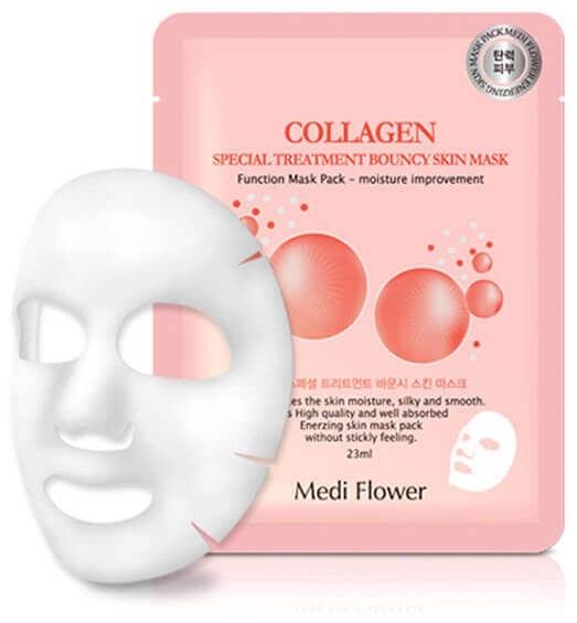 Маска для лица Medi Flower тканевая Collagen Special Treatment Bouncy Skin Mask 1 шт