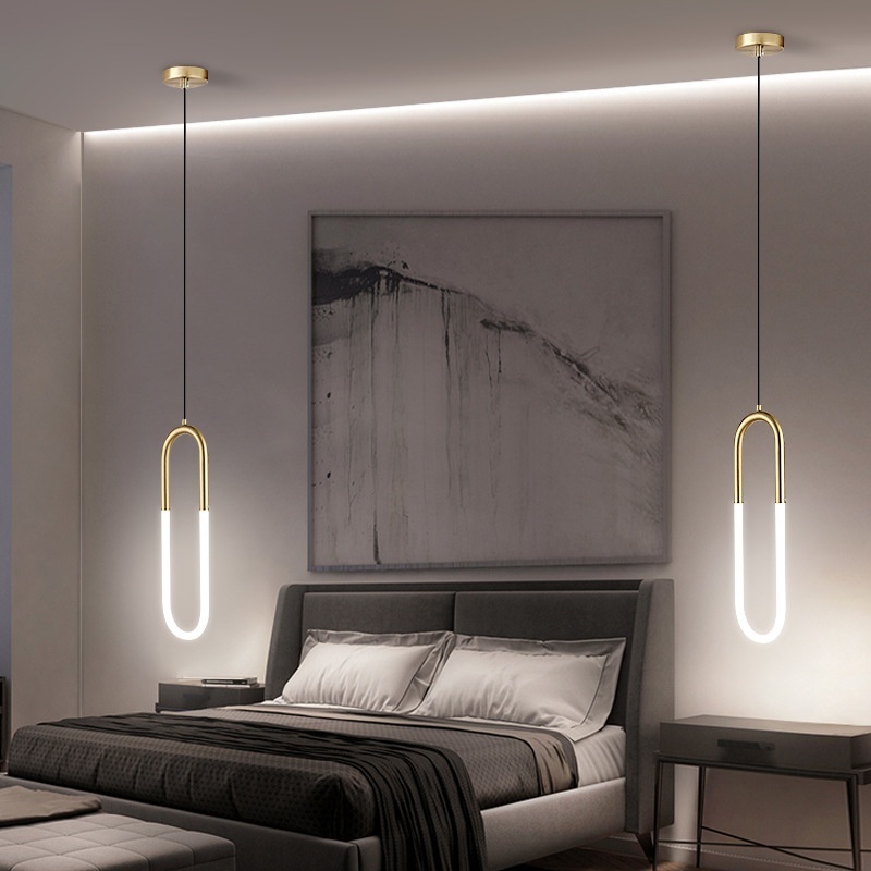 Бра подвесной KaliHome LED, золотистый, белый