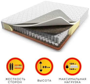 Матрас ALI HOUSE Uani Musi, 140x180x20 см