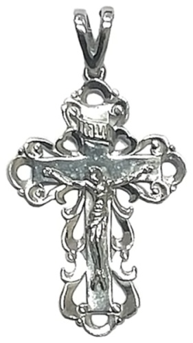 Крестик МзК 189350-137 вес 2.31 г серебро, без вставок
