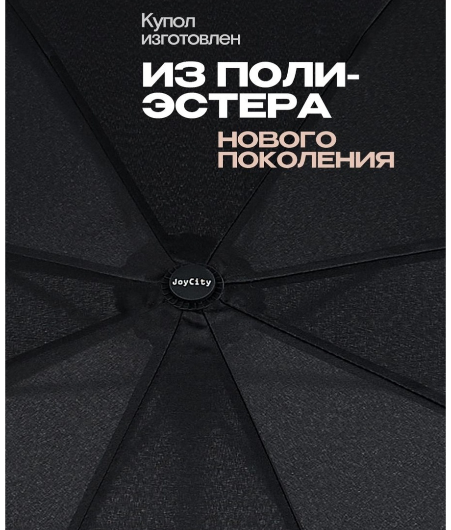 Складной зонт автомат черный
