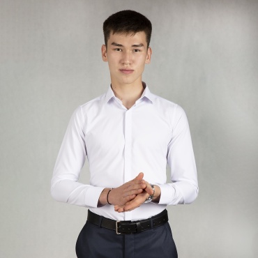 Рубашка приталенная Mtrend белый