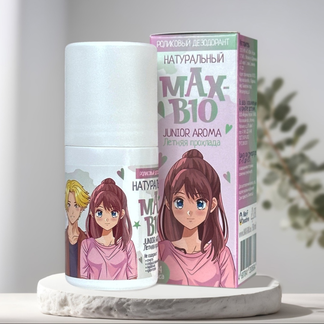 MAX-F Bio Junior Aroma Летняя прохлада антиперспирант унисекс 50 мл