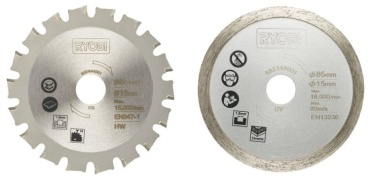 Пильный диск по металлу RYOBI RAKMMS02K 5132004662, 85x15 мм, 18Т