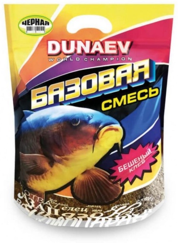 Dunaev Прикормка Базовая смесь 2,5кг Чёрная Черная 2.5 кг