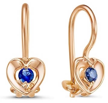 Серьги Lucente 2424407_1_7_10 вес 1.1 г золото, фианит