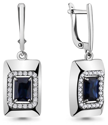 Купить AQUAMARINE 48150АБ.5 серебро, наносапфир, фианит в Алматы ...