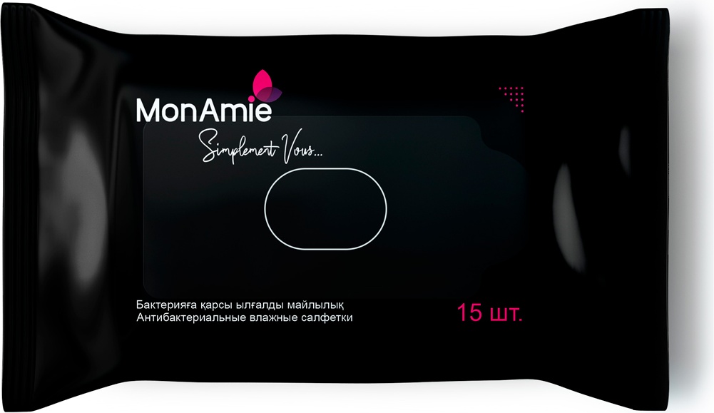 Влажные салфетки Monami Antibacterial wet wipes "Mon Amie" 15 шт
