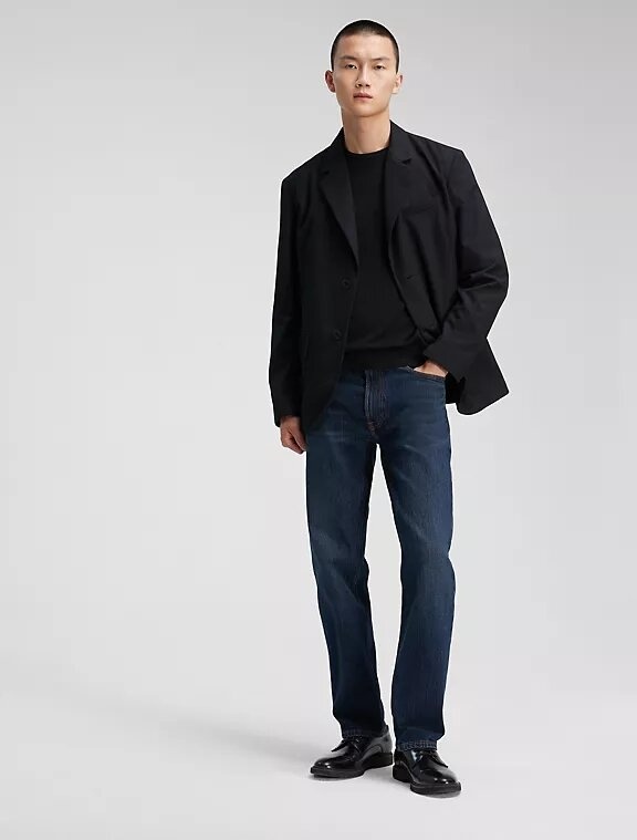 Джинсы прямые Calvin Klein синий