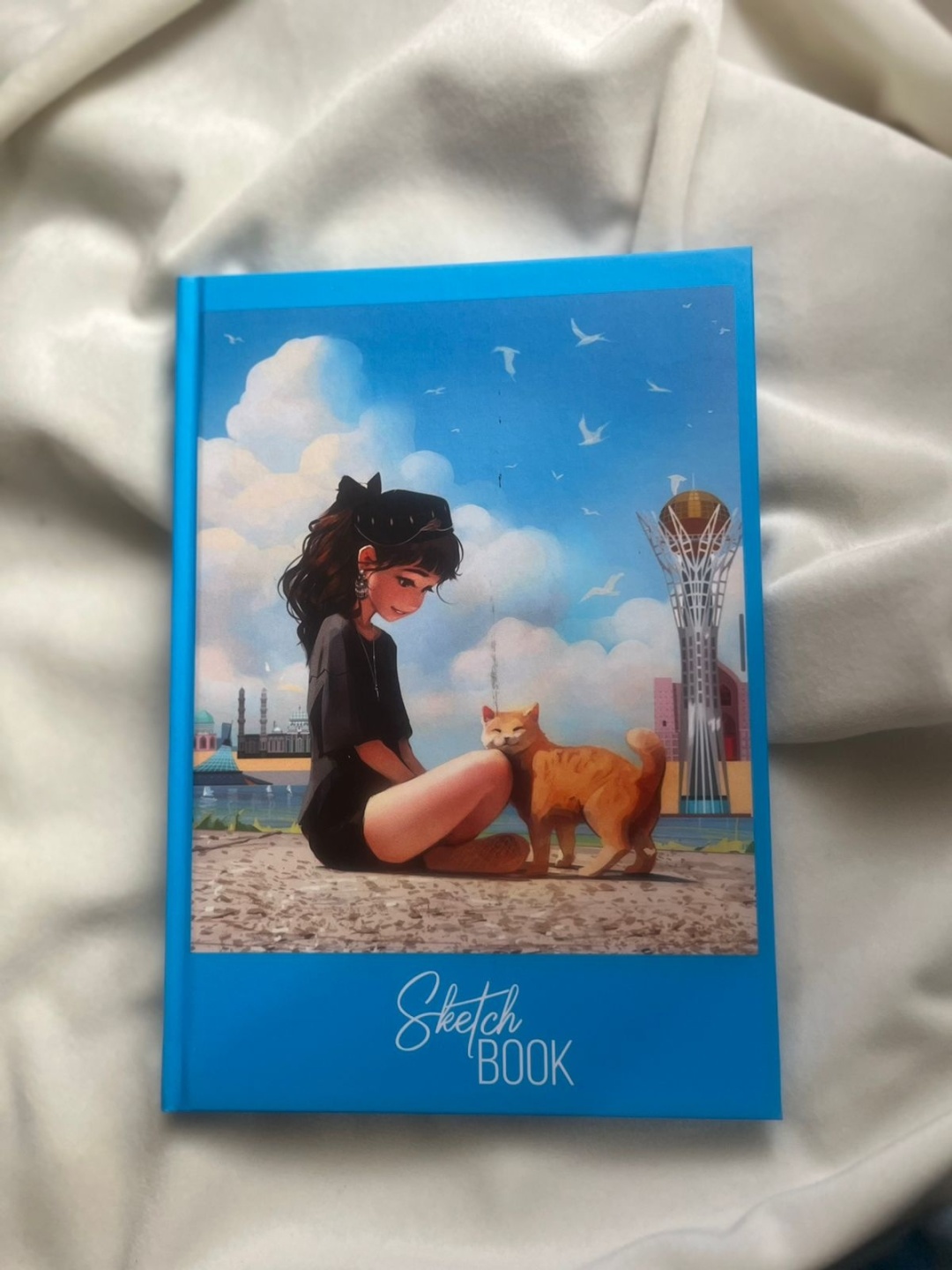 Купить Скетчбук Book, A5, 54 листов, синий в Алматы – Магазин на Kaspi.kz