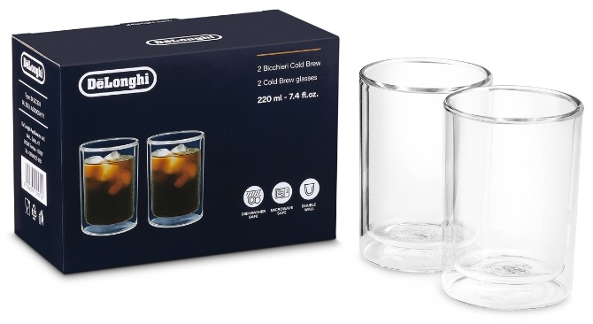 Набор кружек Delonghi , 220 мл, боросиликатное стекло, 2 шт.