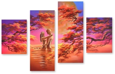 Seven Art 1678 Влюбленные под луной 170x118 см