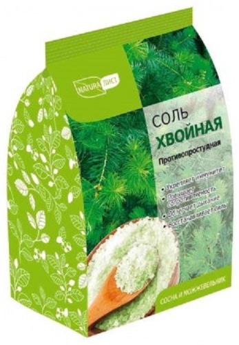 NaturaЛист Хвойная морская соль 800 г