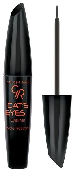 GOLDEN ROSE подводка черный Cats Eyes №01 intense black