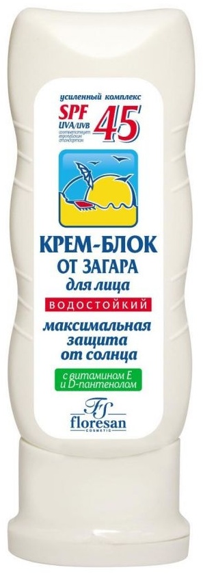 Купить Floresan Крем-блок от загара SPF45 для лица 60 мл в Алматы ...