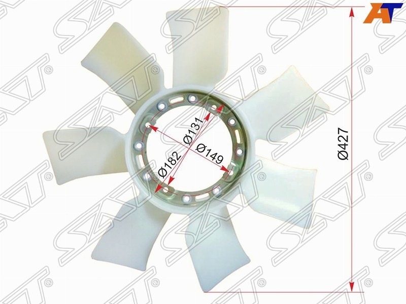 SAT лопасти вентилятора радиатора ST1636146040