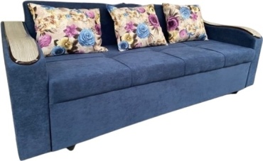 Диван Nurjol 01 Home SHANYRAQ, 215х80 см, обивка велюр, синий