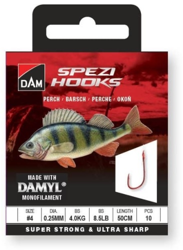 DAM SPEZI PERCH №4 красный 10 шт