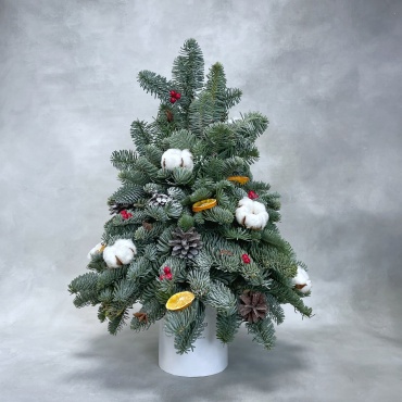 Amsterdam Flowers Снежная елка 45 см 1 шт