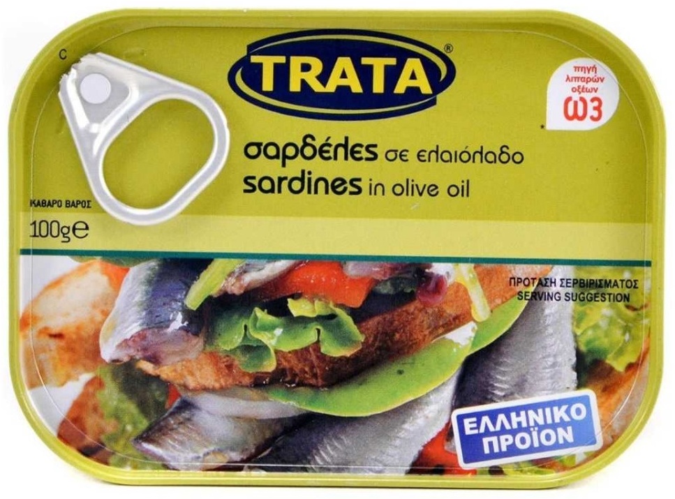 Купить Trata сардины дикие в оливковом масле 100 г в Алматы – Магазин ...