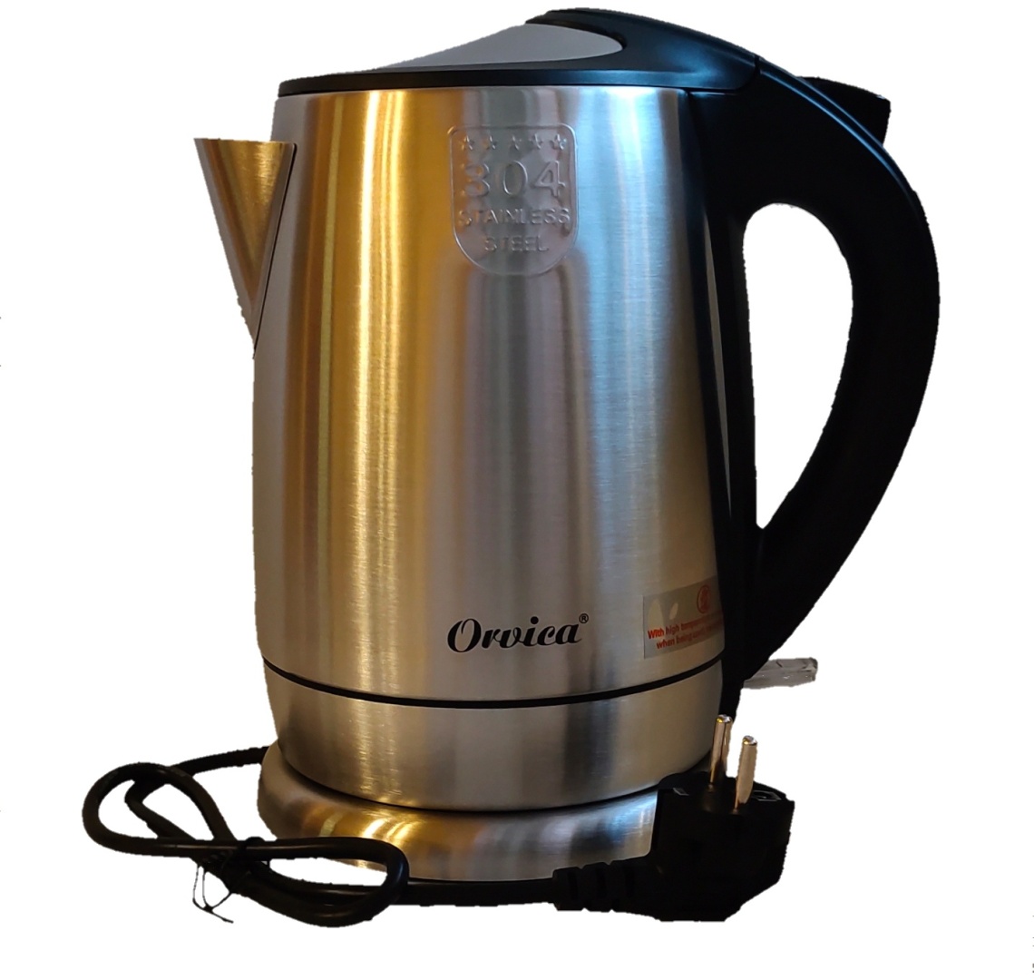 Электрочайник Orvica ORM-8032 черный-серебристый