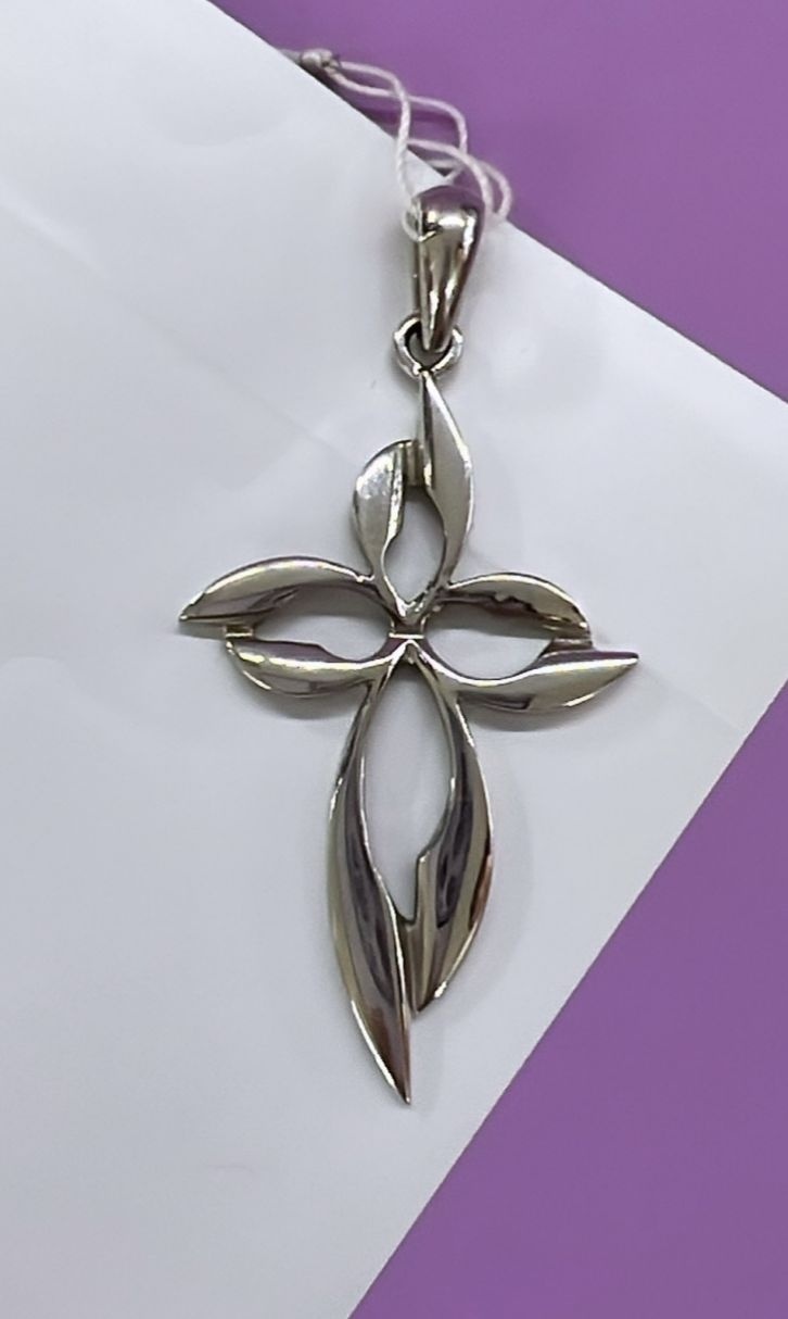 Крестик SAR-JEWELRY А-3-4-002-940 вес 4.1 г золото, без вставок