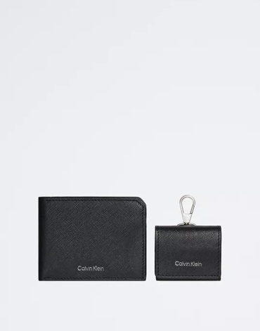 Комплект Calvin Klein натуральная кожа черный