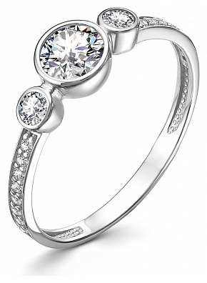 Lucente Silver 10-1285_17 размер 17 вес 1.47 г серебро, фианит