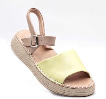 Сандалии QuQi Shoes желтый, зеленый